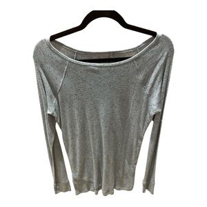 Women’s Eddie Bauer Light Blue Scoop Neck  Space Dyed Long Sleeve Tunic Top S